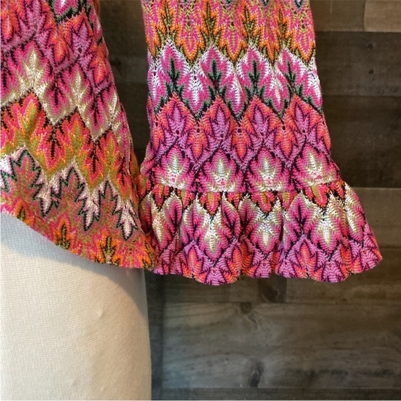 Doncaster open cardigan size 4 festival boho rainbow ruffle Barbie wanderlust - Picture 4 of 11